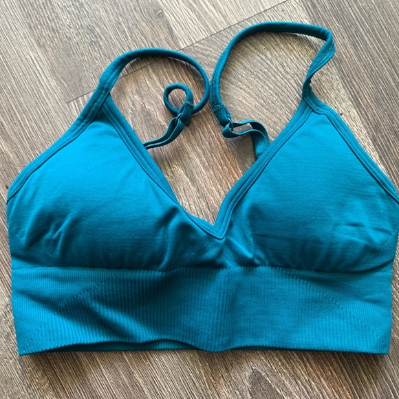 Lululemon Ebb to Street Bra- teal blue - Picture 1 of 2